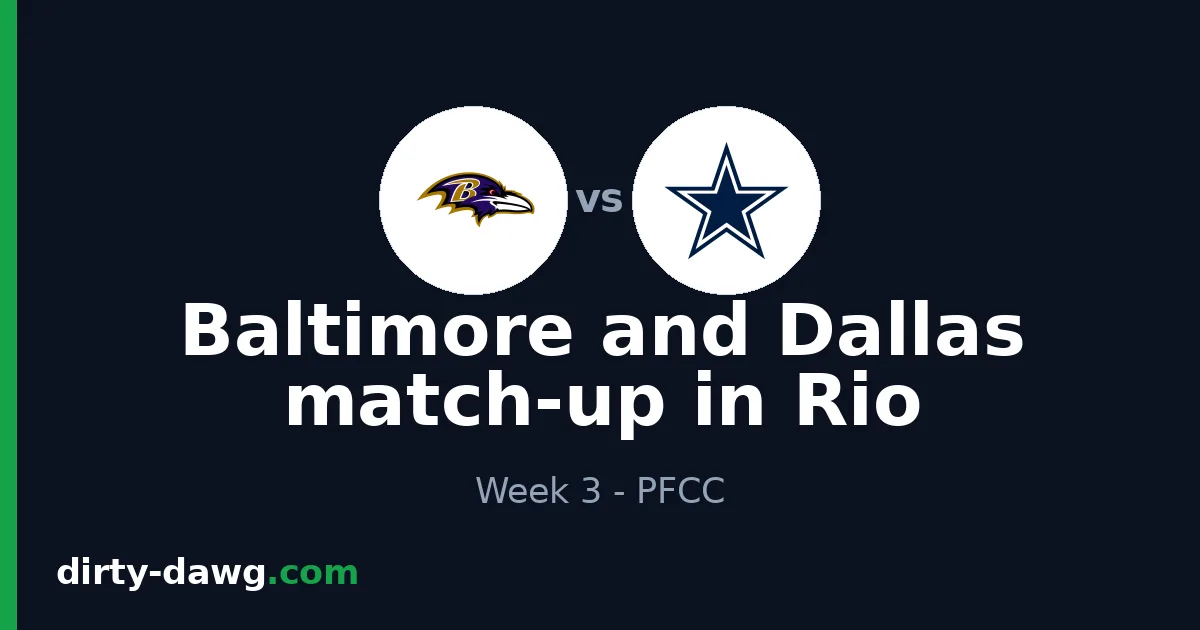 Baltimore and Dallas match-up in Rio